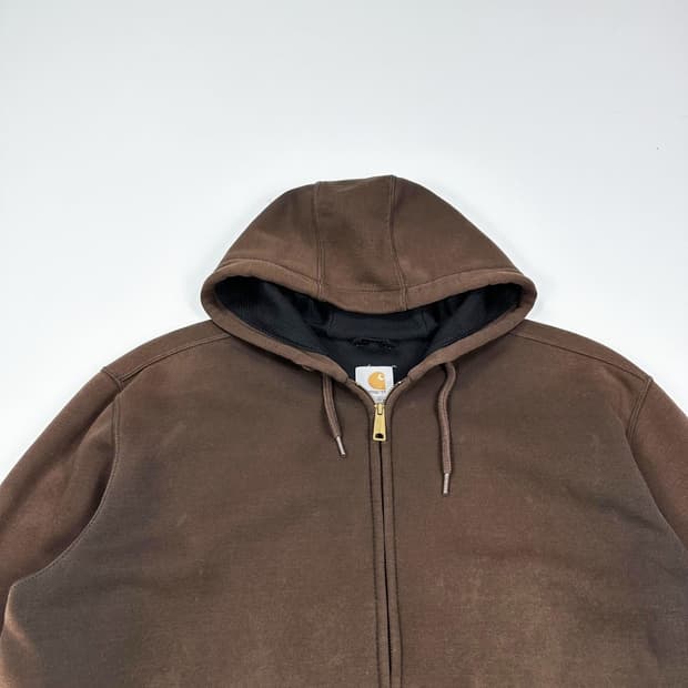 칼하트 써멀 브라운 타이다이 후드집업 (실측 XXL)