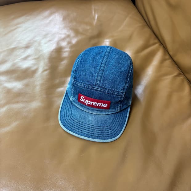Supreme 슈프림 워시드 데님 캠프캡 모자 (Washed Denim)
