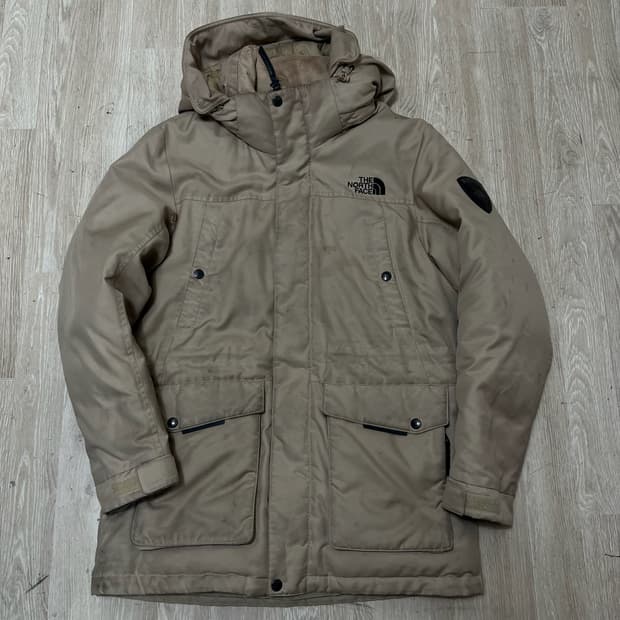 노스페이스 맥머도 시리즈 덕다운 후드 패딩 점퍼 [베이지] S/90