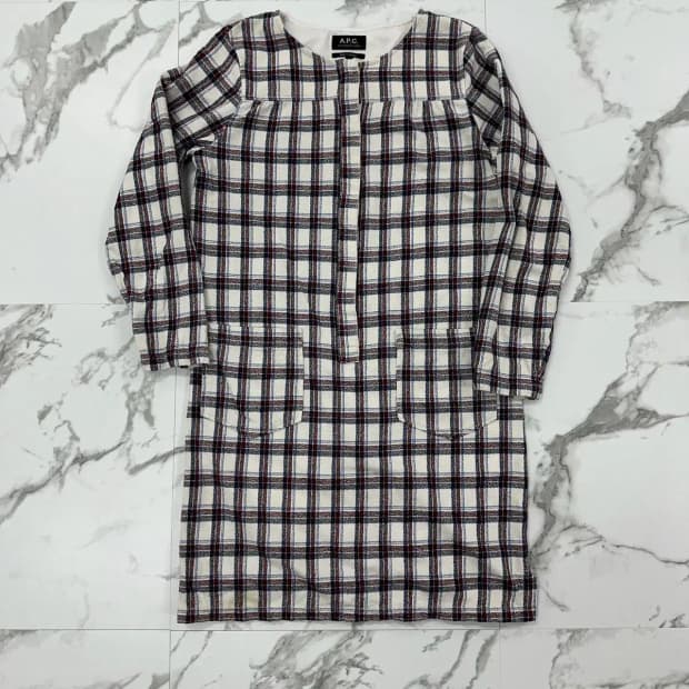 A.P.C. 아페쎄 체크 원피스