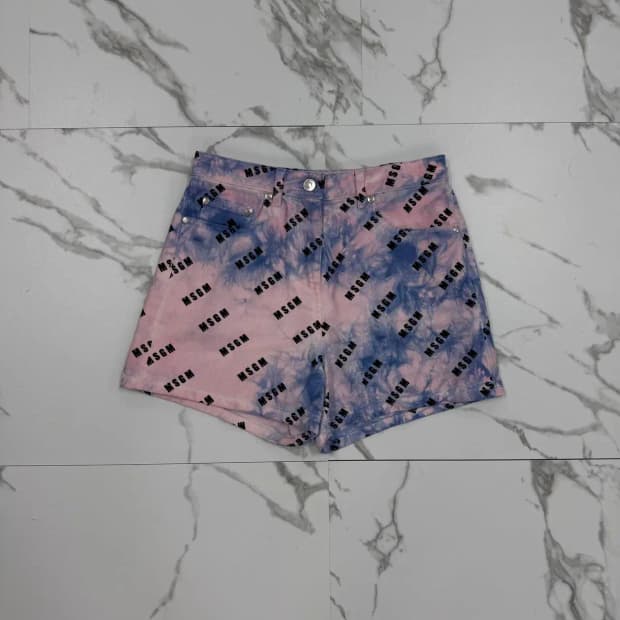 MSGM 로고 프린팅 타이다이 팬츠