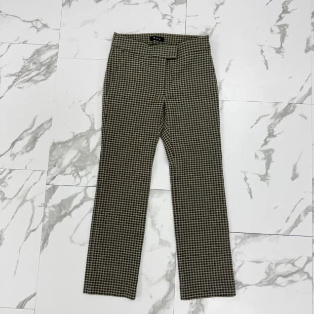 마인 체크 슬랙스