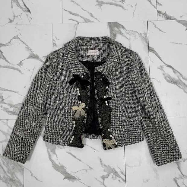 손정완 트위드 자켓