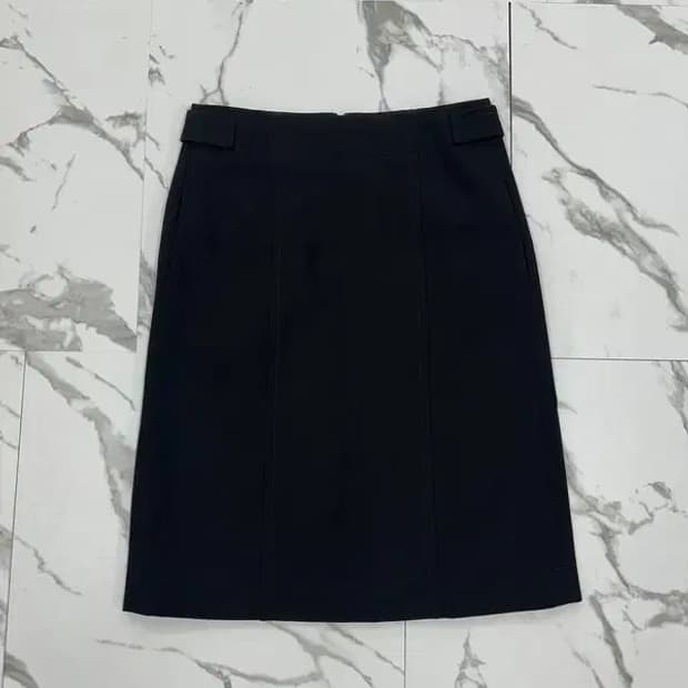 지방시 블랙 미디 스커트