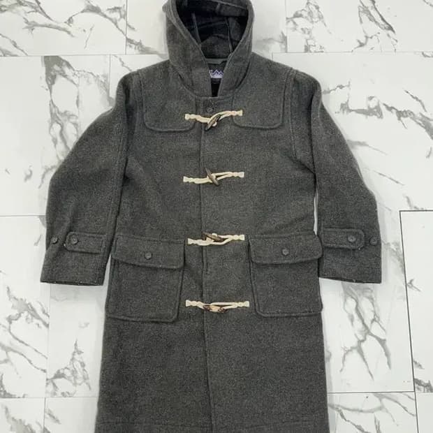 퍼스트다운 그레이 더플 코트