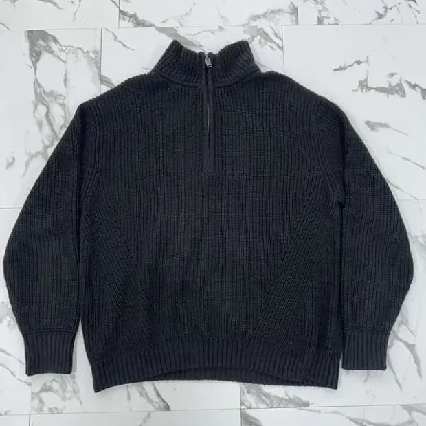 일꼬르소 모크넥 반집업 니트