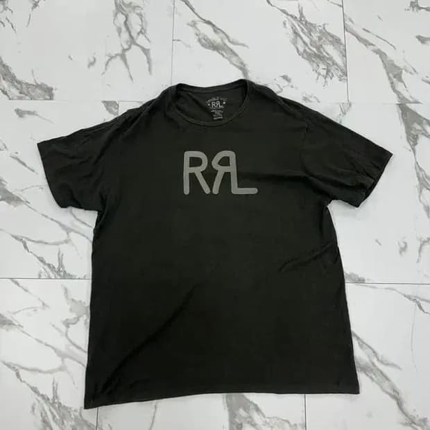 더블알엘 로고 반팔 티셔츠