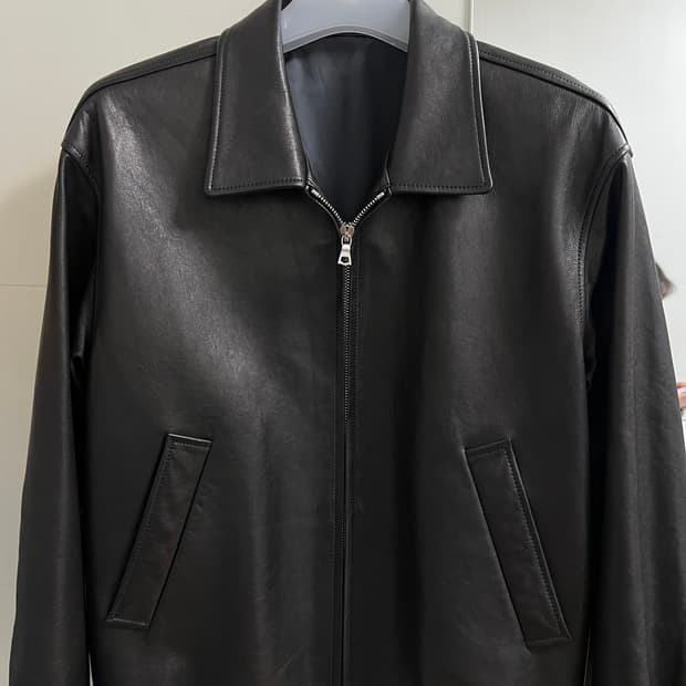 택포49) SEW 스테디에브리웨어 레더블루종 자켓 1사이즈