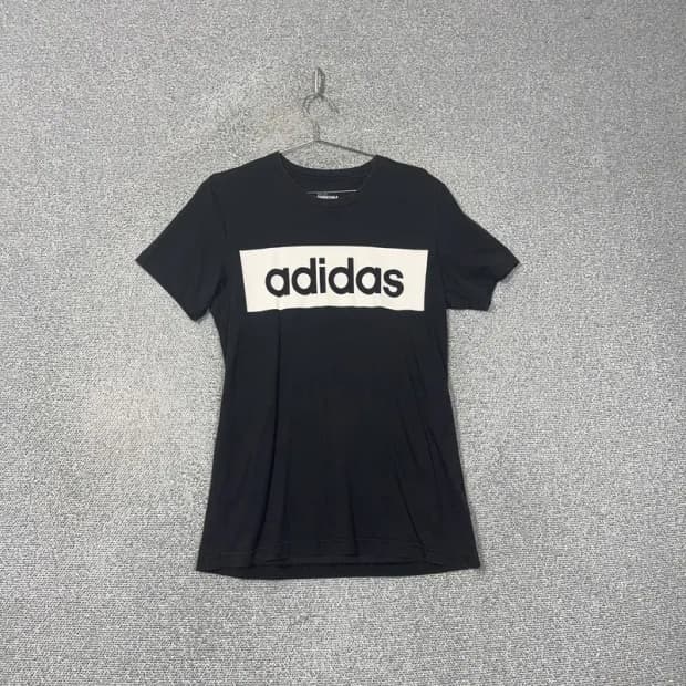 아디다스 박스로고 반팔티 110