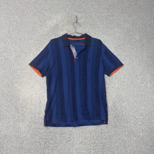 빈폴 골프 스트라이프 네이비 반팔 카라티 105