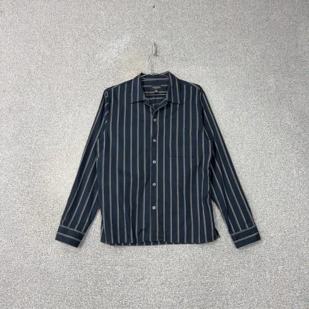 클럽모나코 스트라이프 네이비 캐주얼 셔츠 S