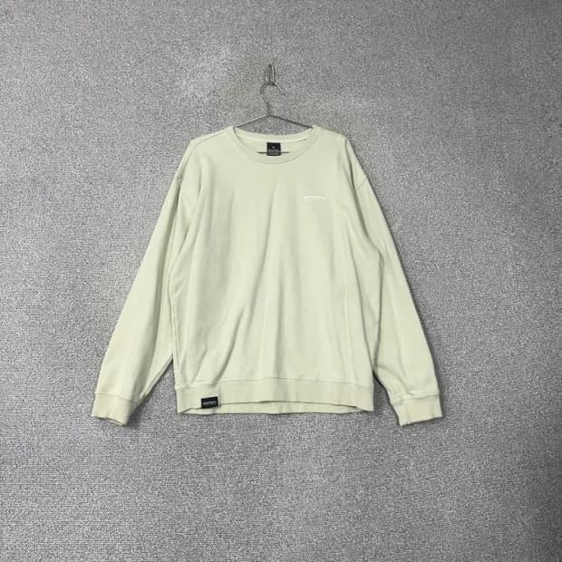 그루브라임 라이트 그린 오버핏 맨투맨 XL