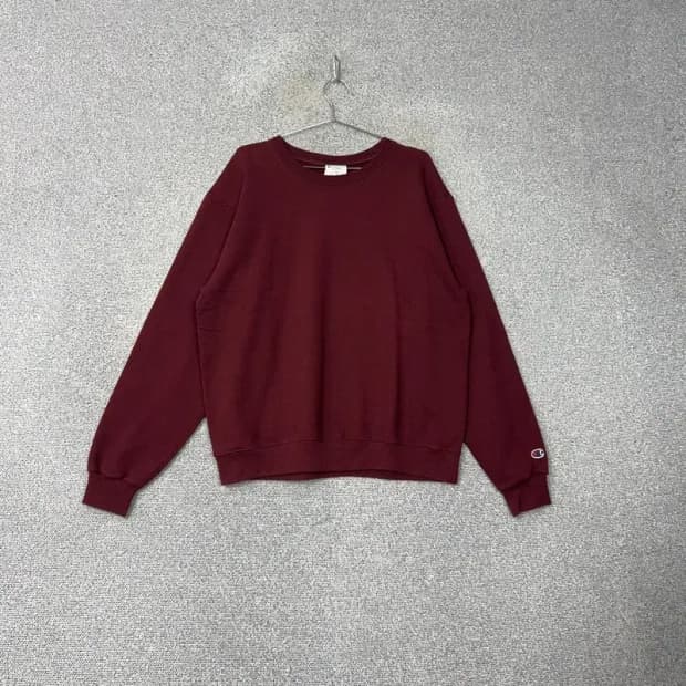 챔피온 버건디 스웻셔츠 맨투맨 L