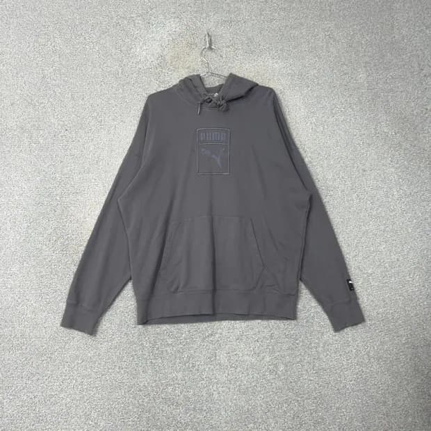 푸마 빈티지 그레이 후드티 L