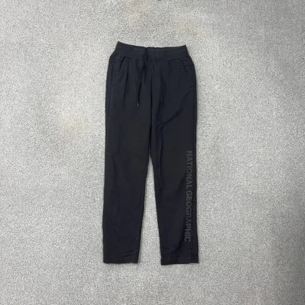 내셔널지오그래픽 블랙 로고 기능성 팬츠 30