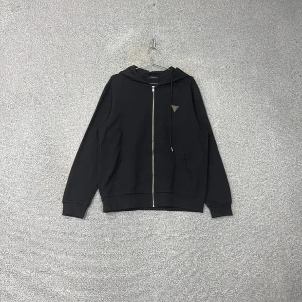 게스 스틸로고 오버핏 후드집업 L