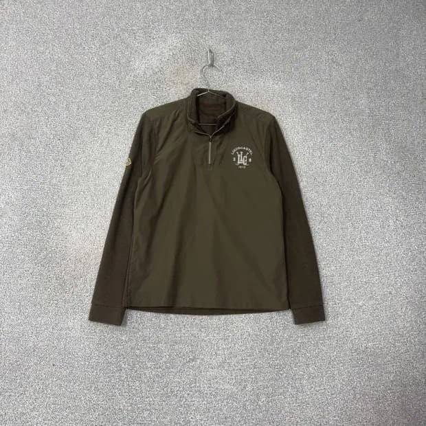 루이까스텔 골프 브라운 기능성 반집업 긴팔티 95