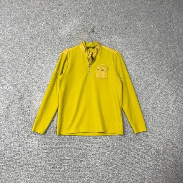 루이까스텔 골프 기능성 반집업 옐로우 긴팔티 95