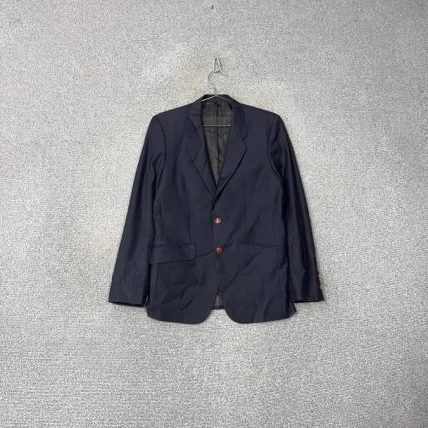 커스텀멜로우 네이비 투버튼 정장 블레이저 100