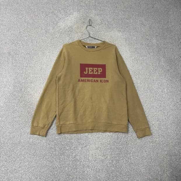 지프 빈티지 프린팅 맨투맨 S