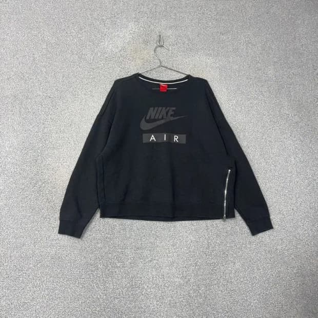 나이키 프린팅 블랙 오버핏 맨투맨 XXL