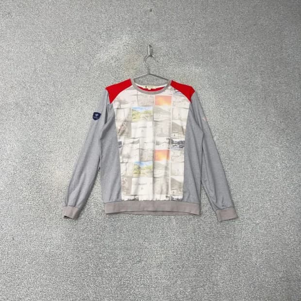 빈폴 프린팅 그레이 맨투맨 90