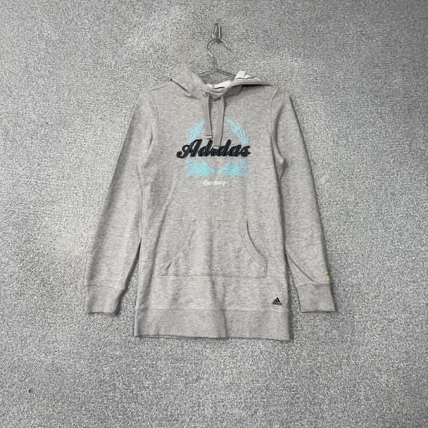 아디다스 Y2K 프린팅 그레이 롱 후드티 85
