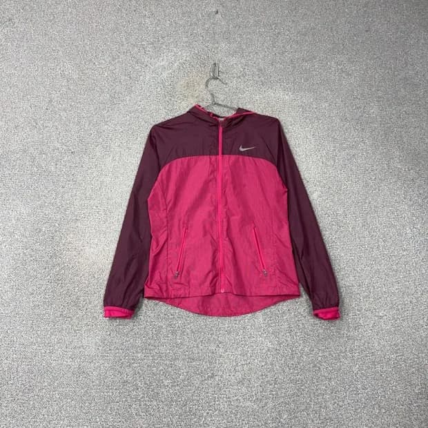 나이키 런닝 여성 로고 기능성 투톤 바람막이 M