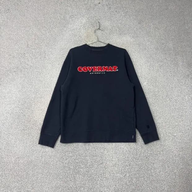 커버낫 로고 네이비 맨투맨 L