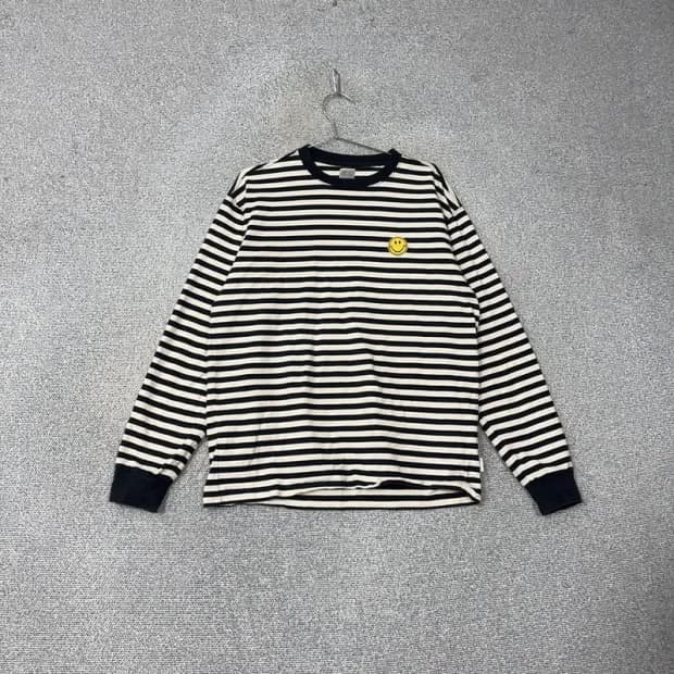 이벳필드 스트라이프 캐주얼 긴팔티 L