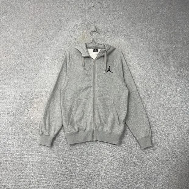 조던 로고 그레이 후드티 XS