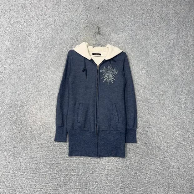 에고이스트 양털 네이비 후드집업 FREE