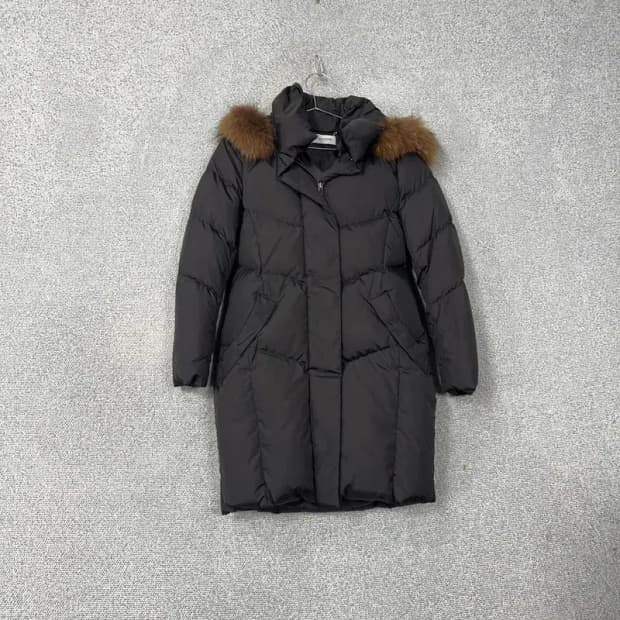 모조에스핀 덕다운 라쿤퍼 여성 롱패딩 55