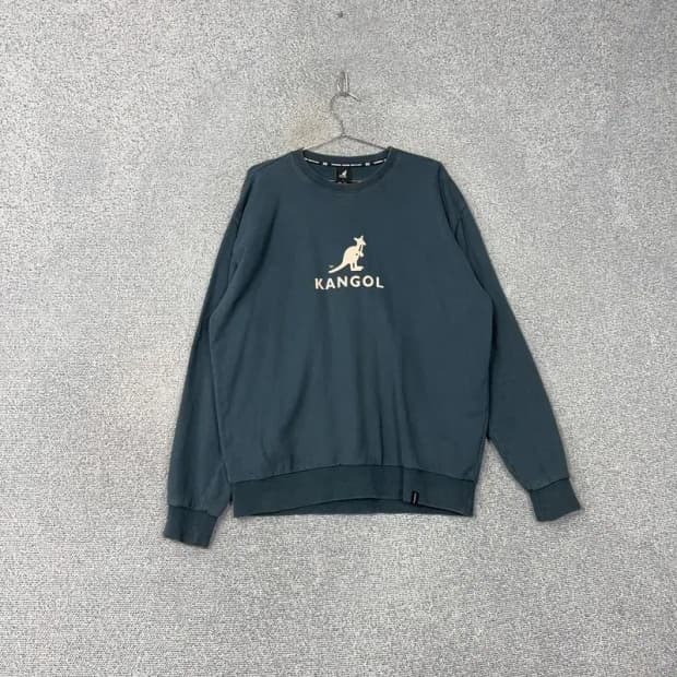 캉골 프린팅 캐주얼 로고 남성 맨투맨 L