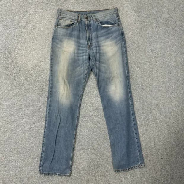 리바이스 506 블루 워싱 빈티지 청바지 데님팬츠 34 34