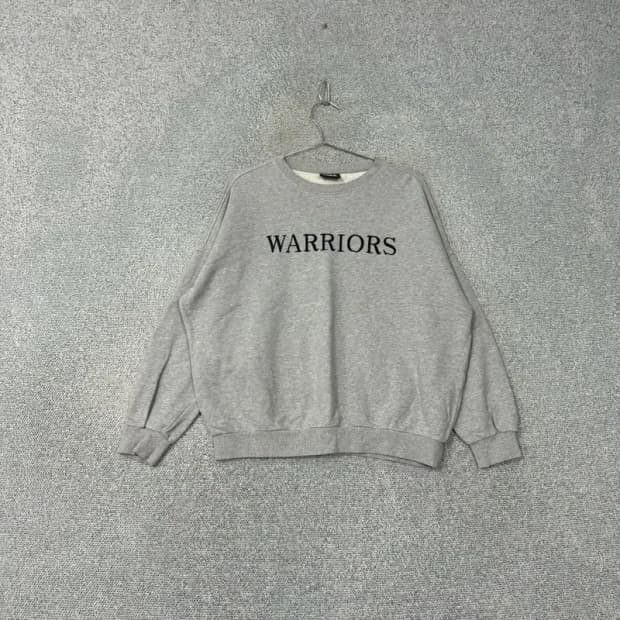 NBA 골든 스테이트 캐주얼 오버핏 그레이 맨투맨 S