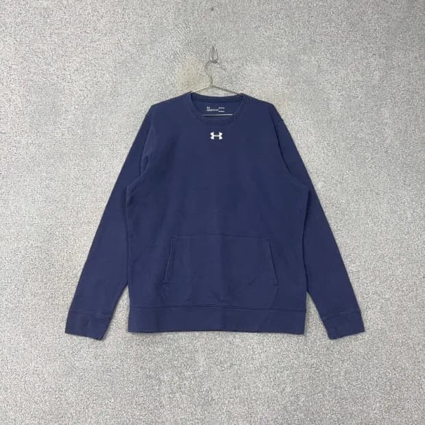 언더아머 네이비 심플 로고 캐주얼 맨투맨 L