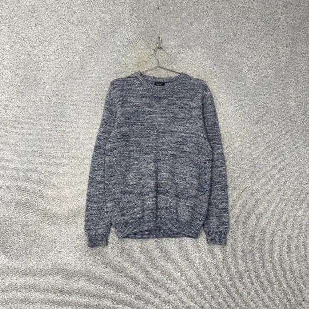 자라 남성 캐주얼 블루 니트 M