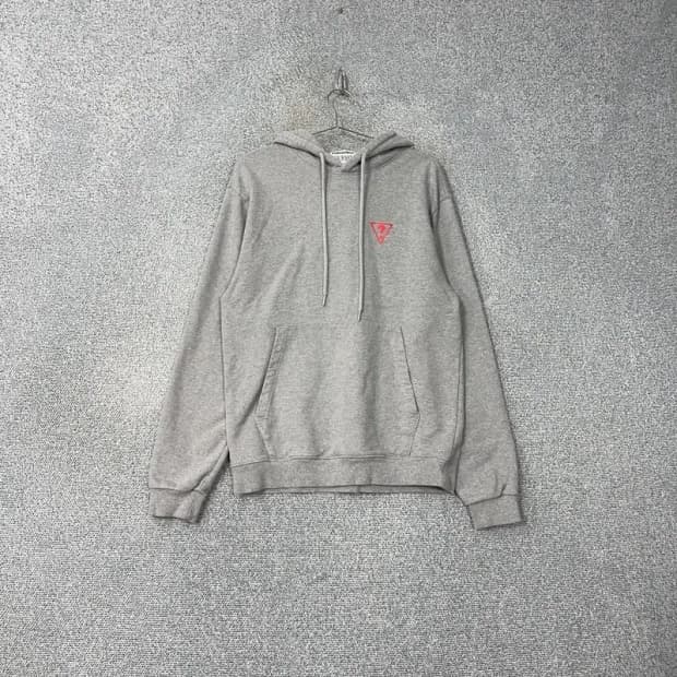 스테레오 바이닐즈 X 게스 로고 그레이 후드티 M