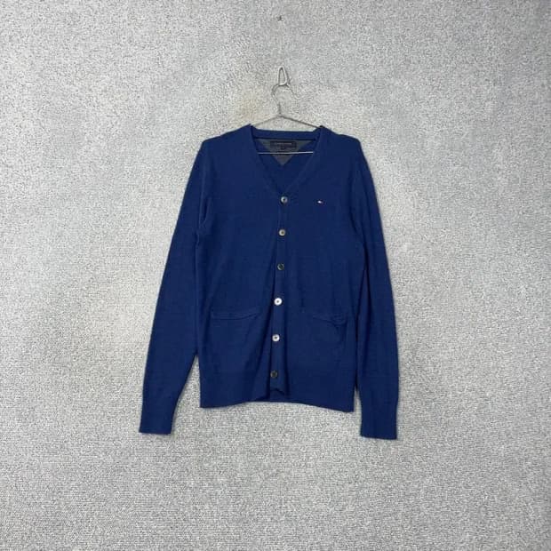 타미힐피거 네이비 울 캐시미어 니트 가디건 S