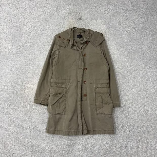 캘빈클라인 카키 빈티지 여성 야상 코트 S