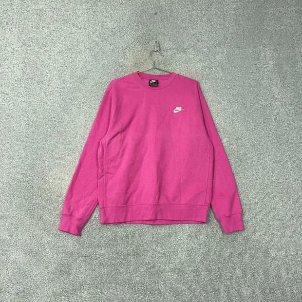 나이키 스우시 핑크 맨투맨 M