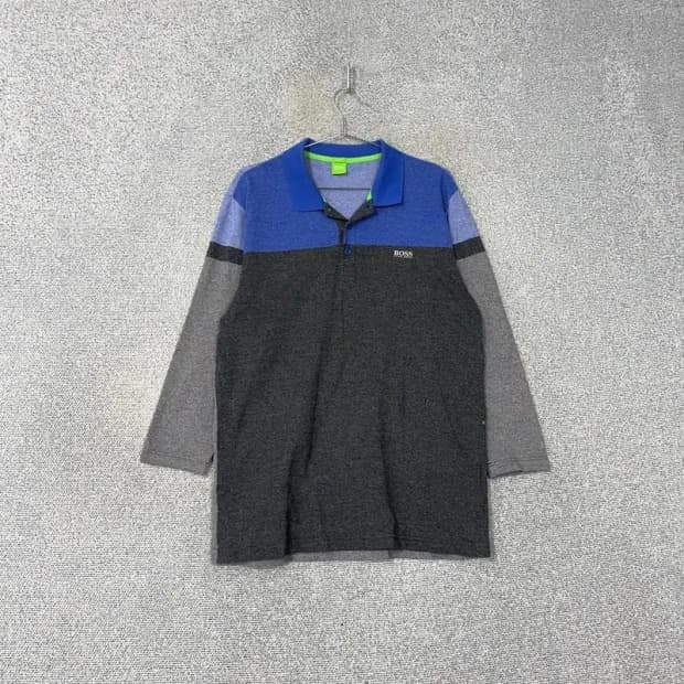 휴고보스 남성 긴팔 카라티 XXL