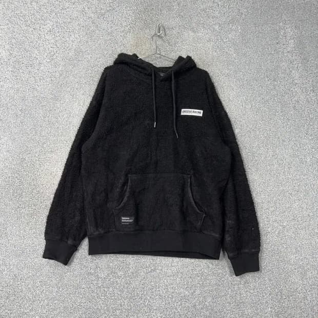 그루브라임 로고 블랙 후드티 L