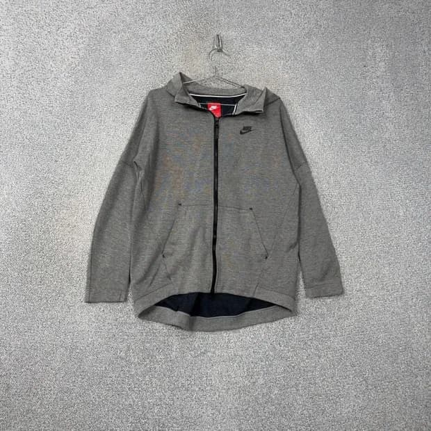 나이키 그레이 로고 후드집업 M