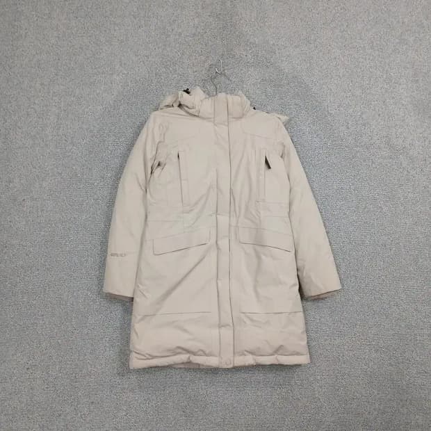 블랙야크 여성 고어텍스 크림 롱 패딩 90