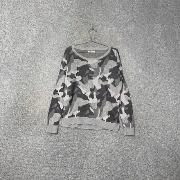 홀리스터 밀리터리 코튼 니트 S