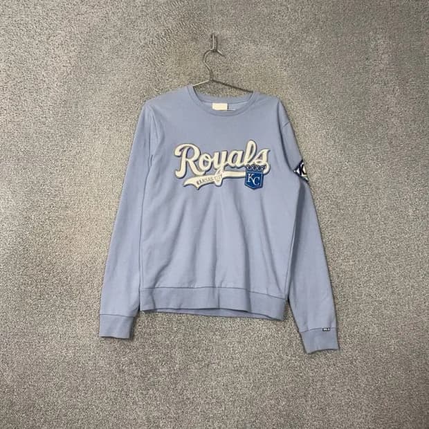 MLB 프린팅 라이트 블루 맨투맨 95