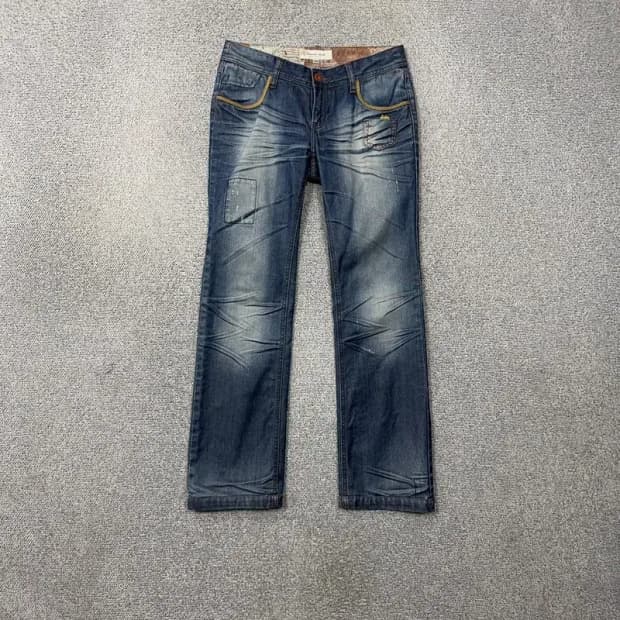 써스데이아일랜드 워싱 빈티지 청바지 M