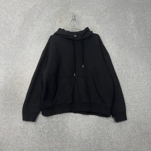 무신사스탠다드 블랙 오버핏 스웻 후드티 3XL